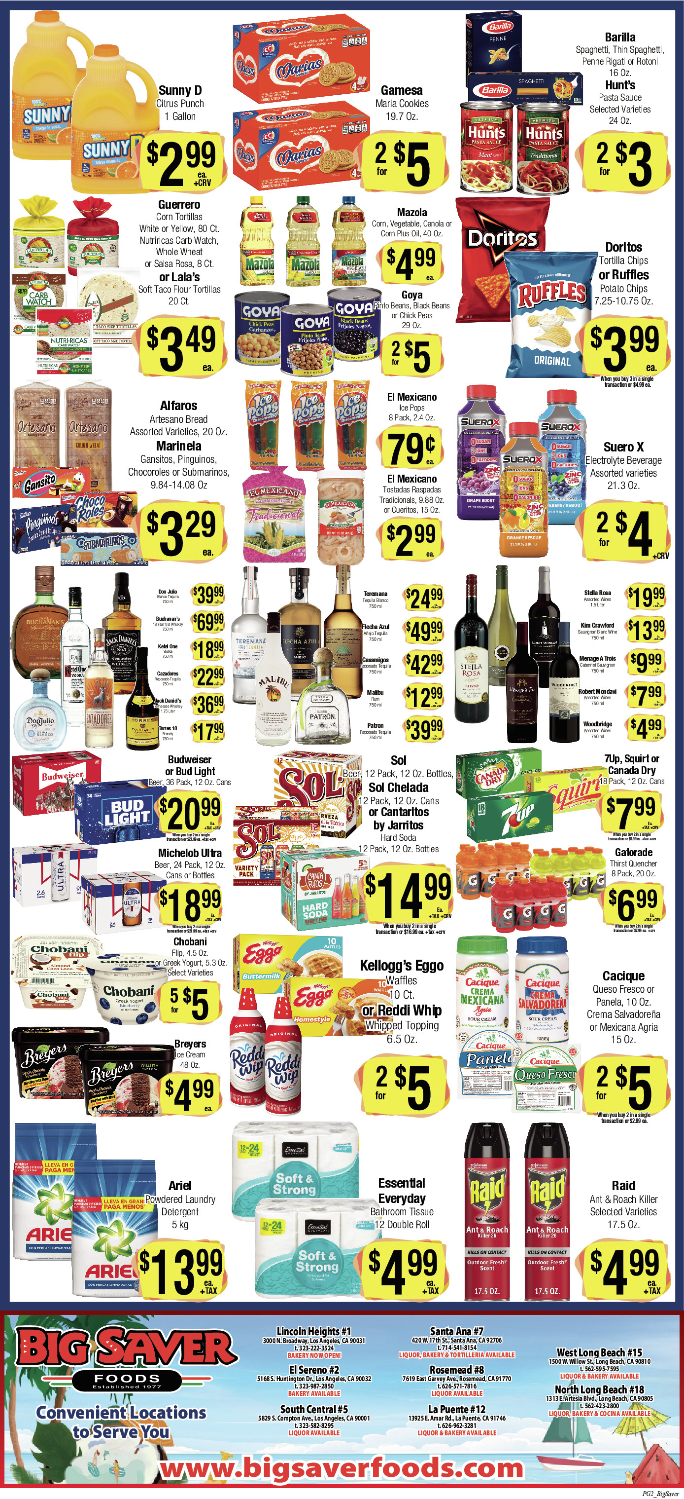 Big Saver Food Weekly AD 2 Page. valid thruogh 07/24/2024 - 07/30/2024