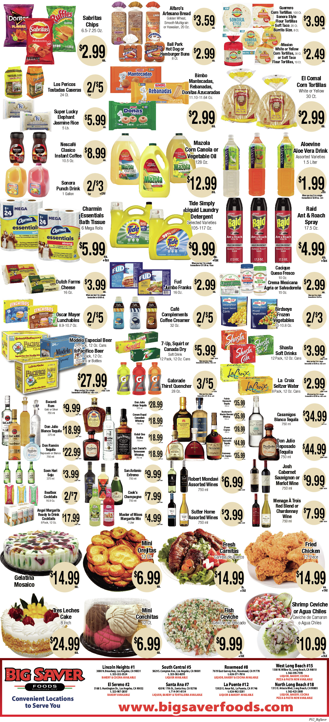 Big Saver Food Weekly AD 2 Page. valid thruogh 07/09/2025 - 07/15/2025