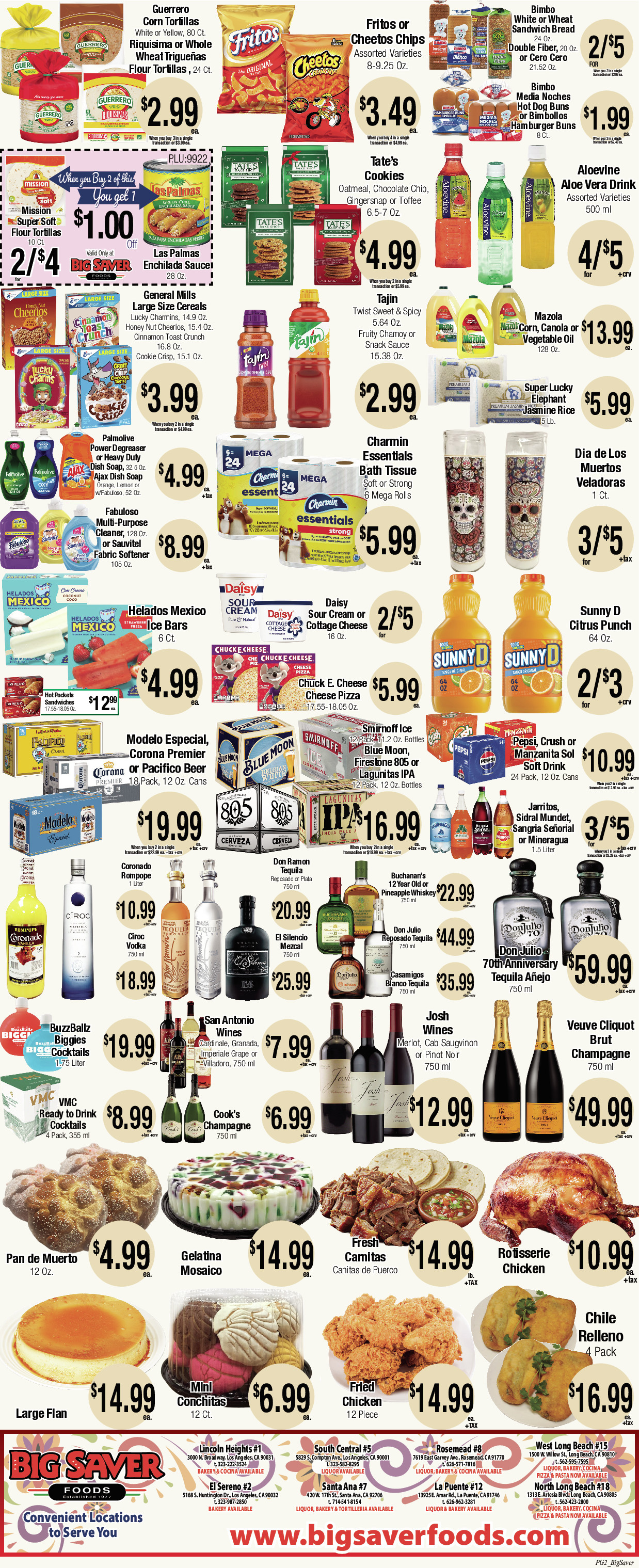 Big Saver Food Weekly AD 2 Page. valid thruogh 10/29/2025 - 11/04/2025