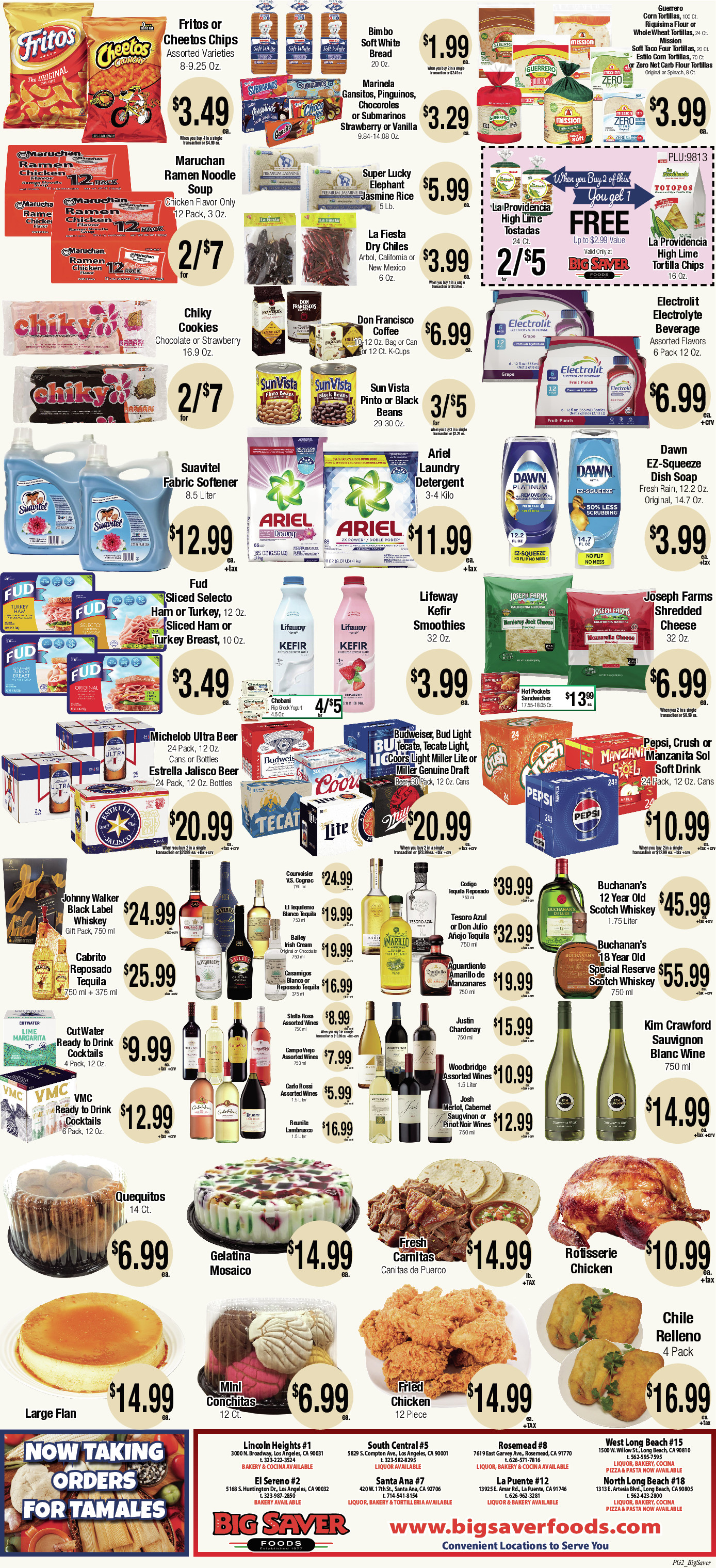 Big Saver Food Weekly AD 2 Page. valid thruogh 11/12/2025 - 11/18/2025