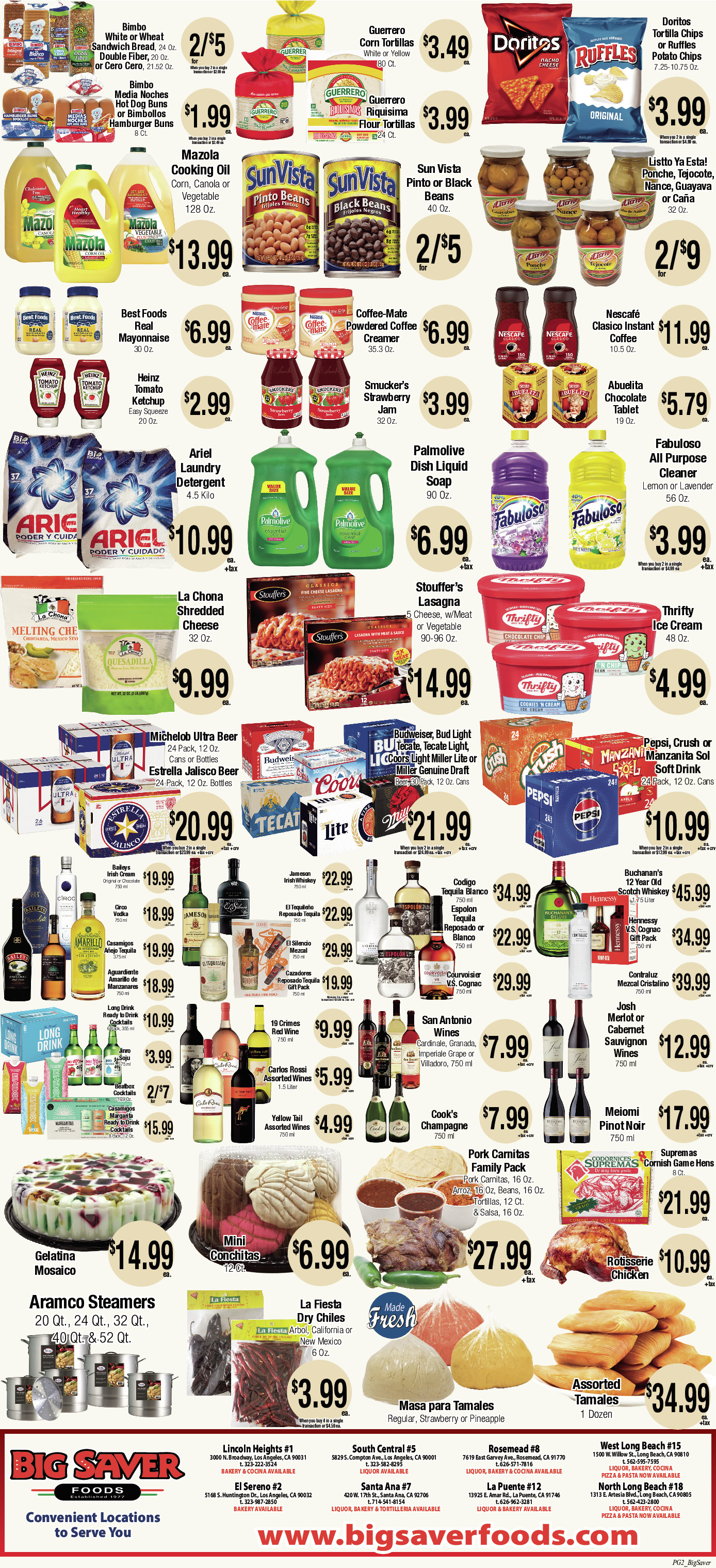 Big Saver Food Weekly AD 2 Page. valid thruogh 12/31/2025 - 01/06/2026