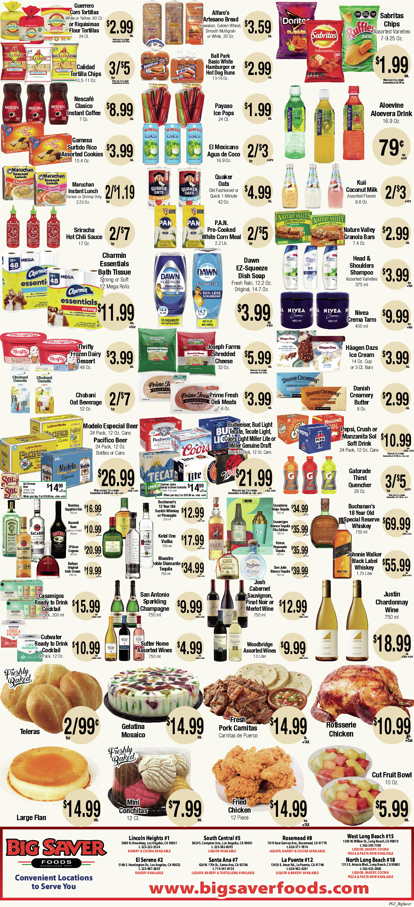 Big Saver Food Weekly AD 2 Page. valid thruogh 05/13/2026 - 05/19/2026