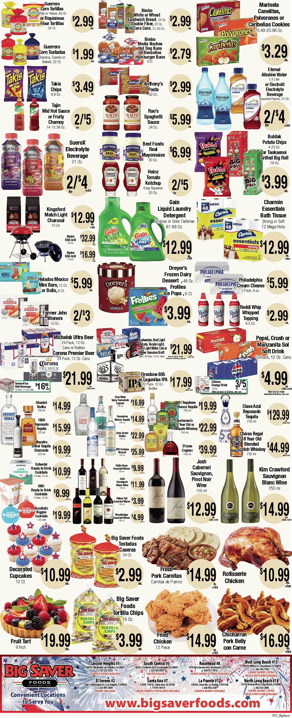 Big Saver Food Weekly AD 2 Page. valid thruogh 07/01/2026 - 07/07/2026
