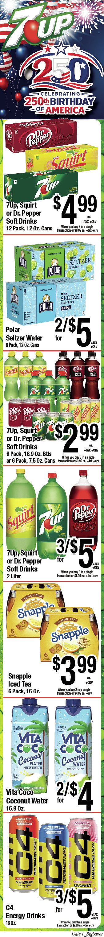 Big Saver Food Weekly AD 3 Page. valid thruogh 07/01/2026 - 07/07/2026